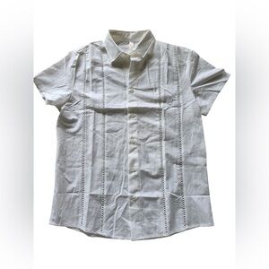 White Button Up Shirt Men’s Medium Short Sleeve